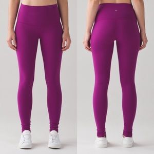 Lululemon Regal Plum Wunder Under Hi Rise Leggings